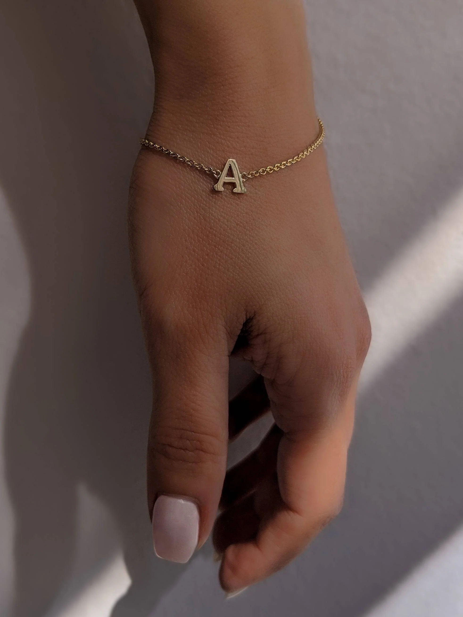 Baby Gold Initial Bracelet - Image 8