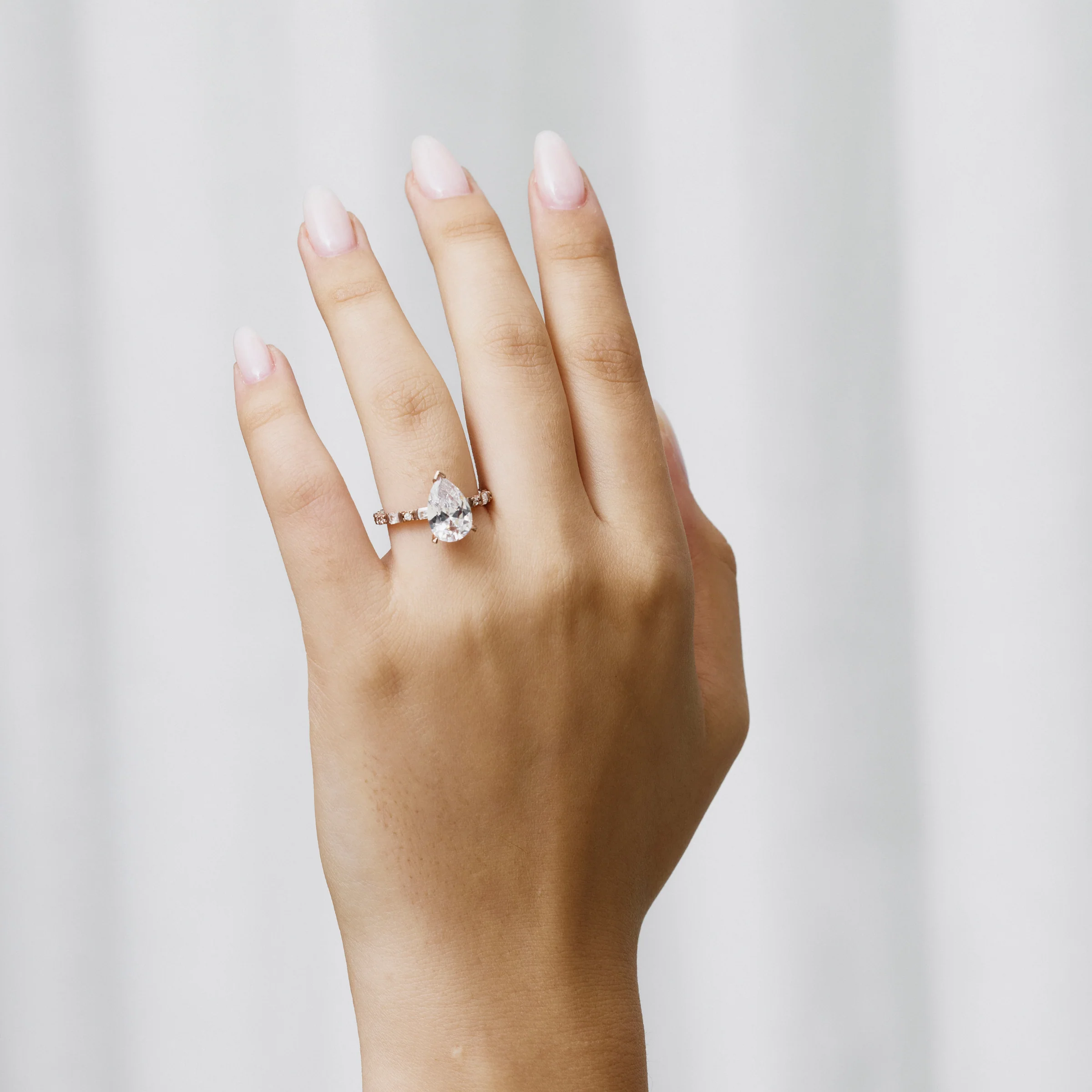 Baguette Pear Diamond Ring - Image 3