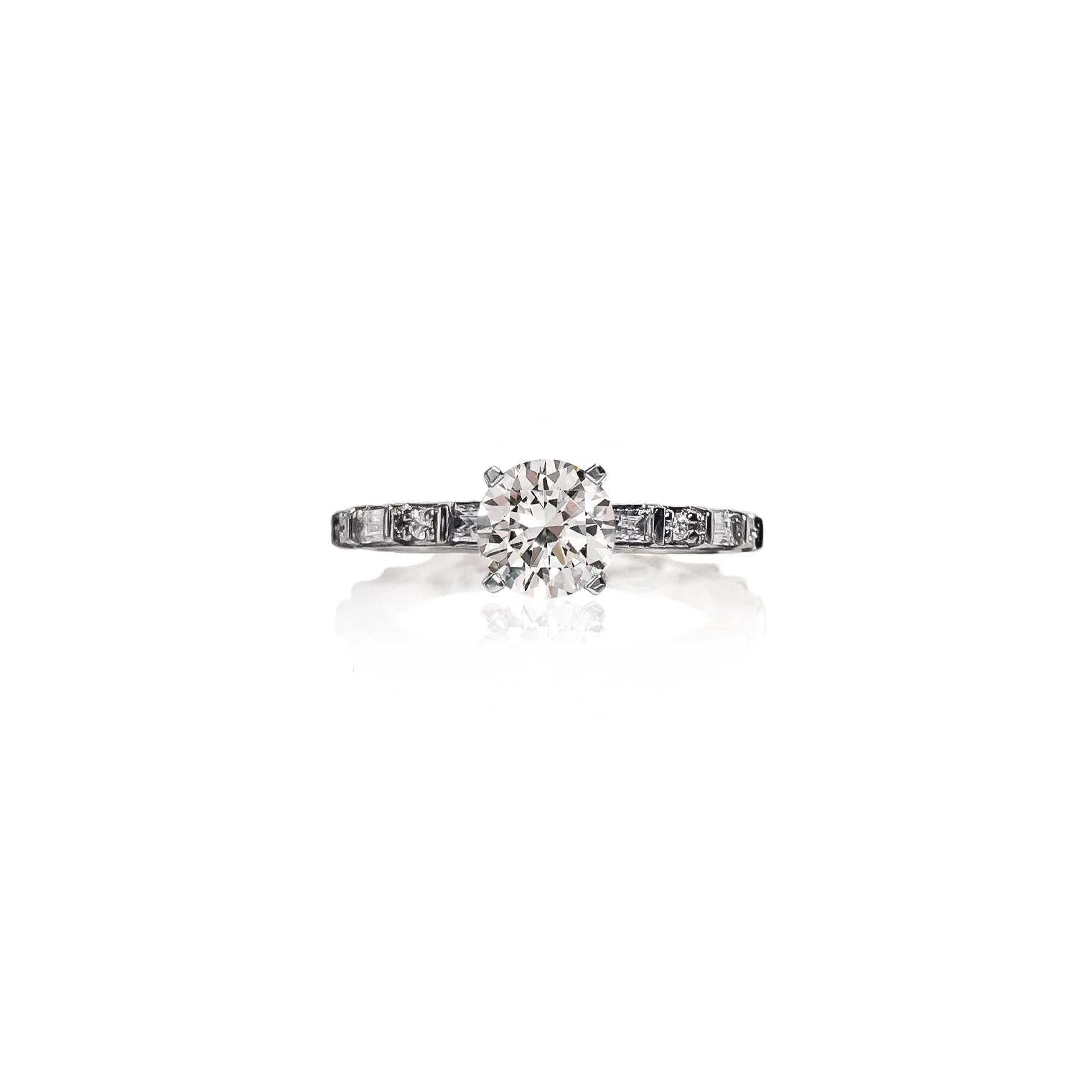 Baguette Round Diamond Ring - Image 3