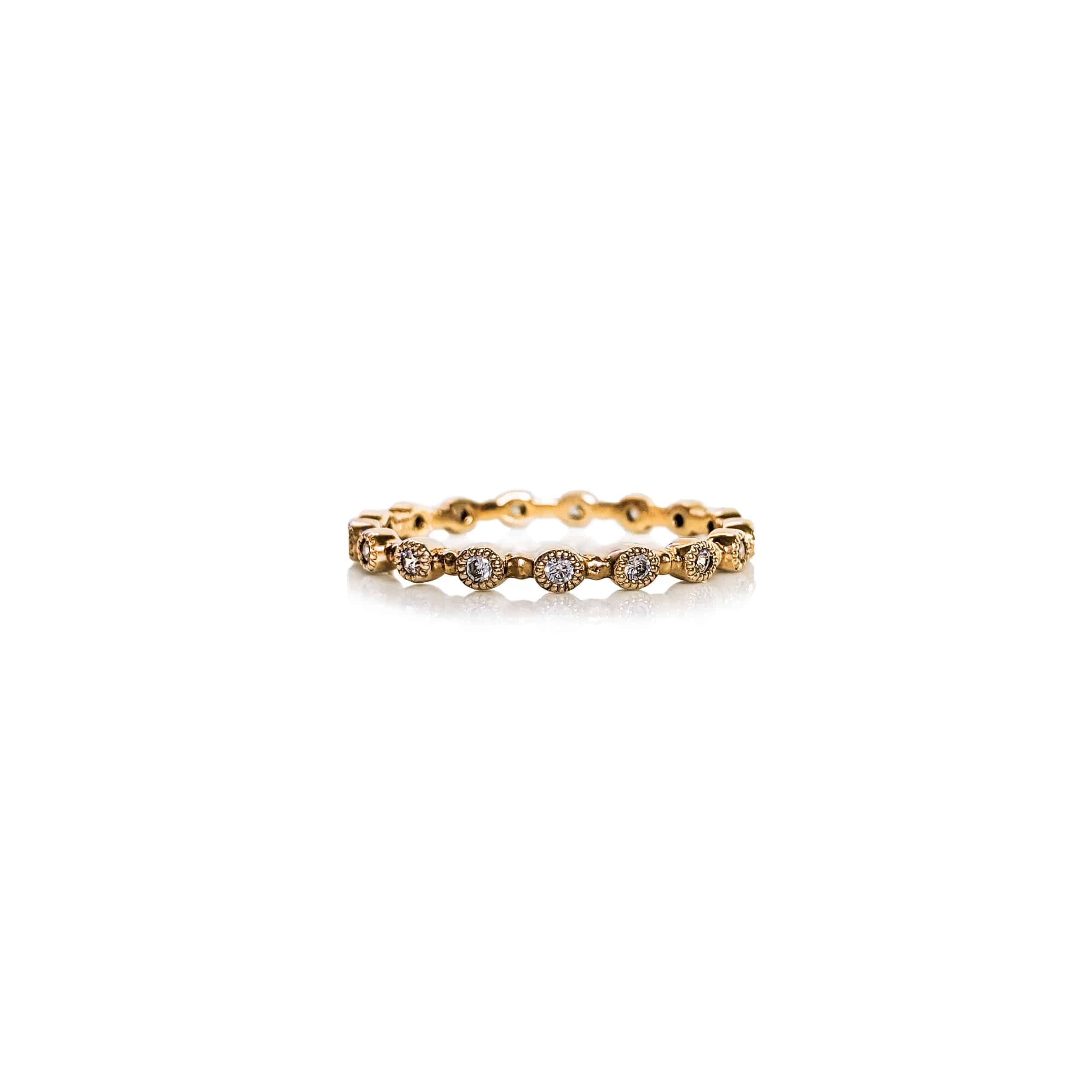 Bezel 1pt Diamond Ring - Image 3