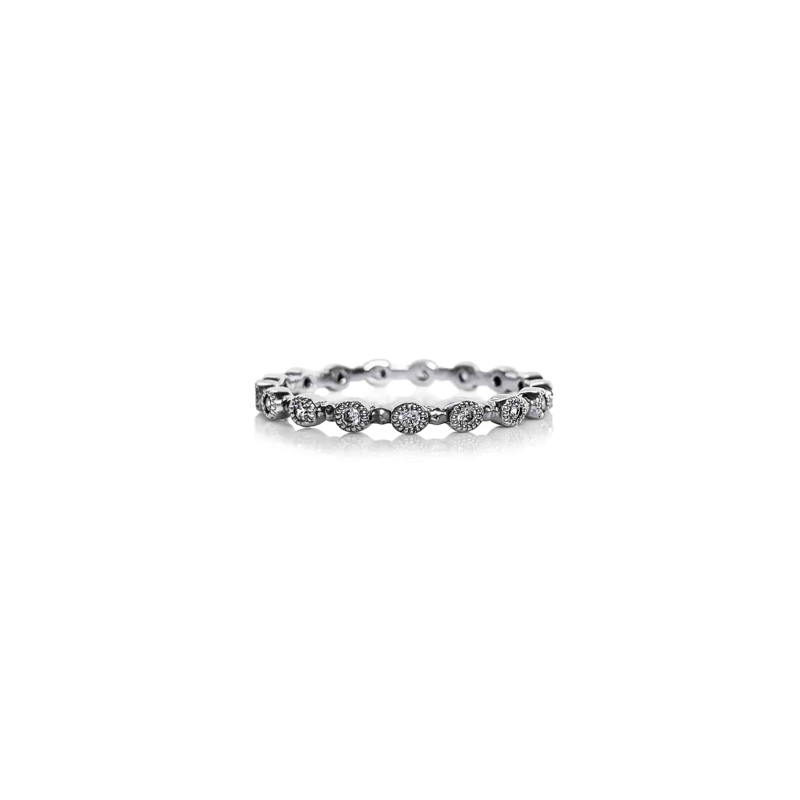 Bezel 1pt Diamond Ring - Image 4
