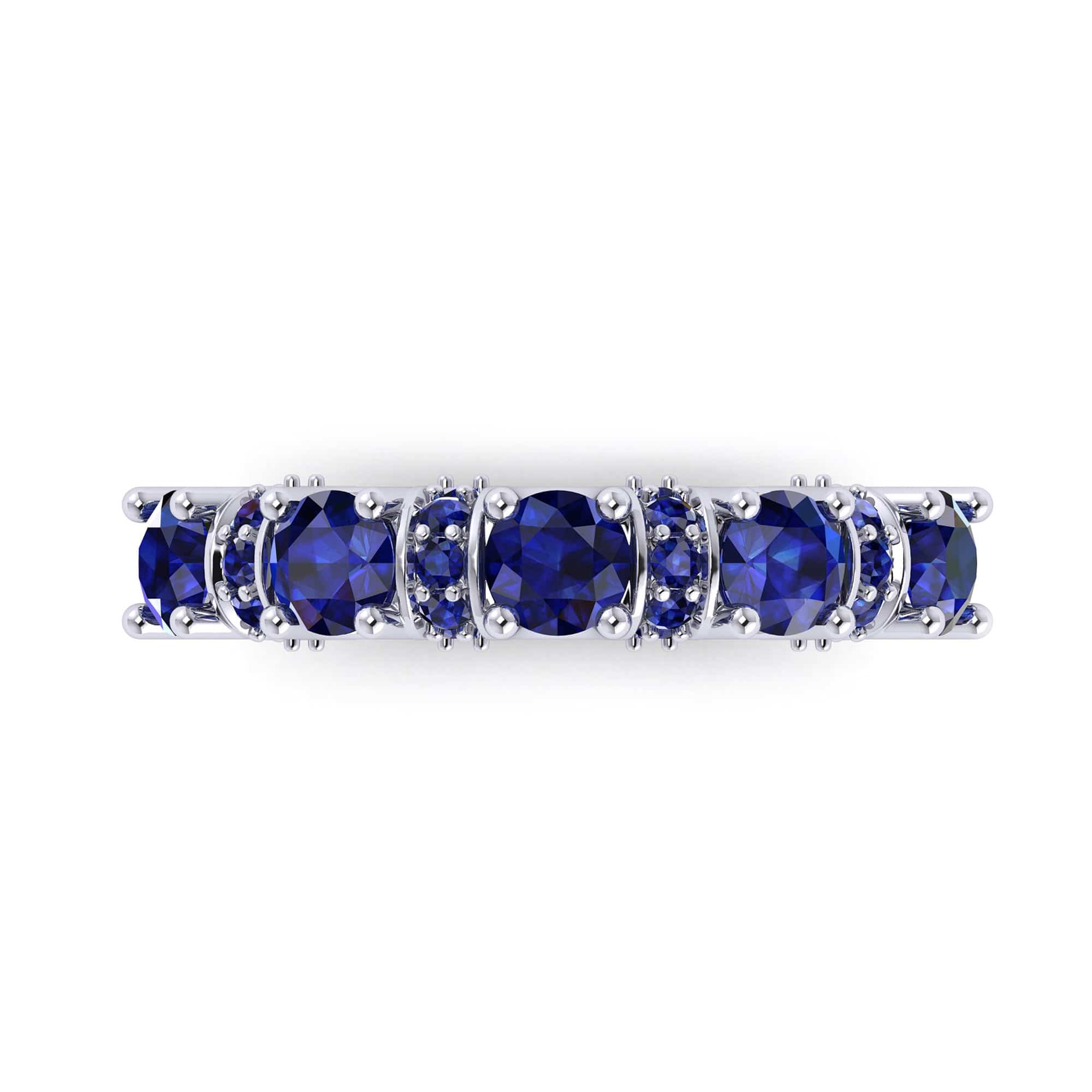 Brilliant Eternity Sapphire Ring - Image 3