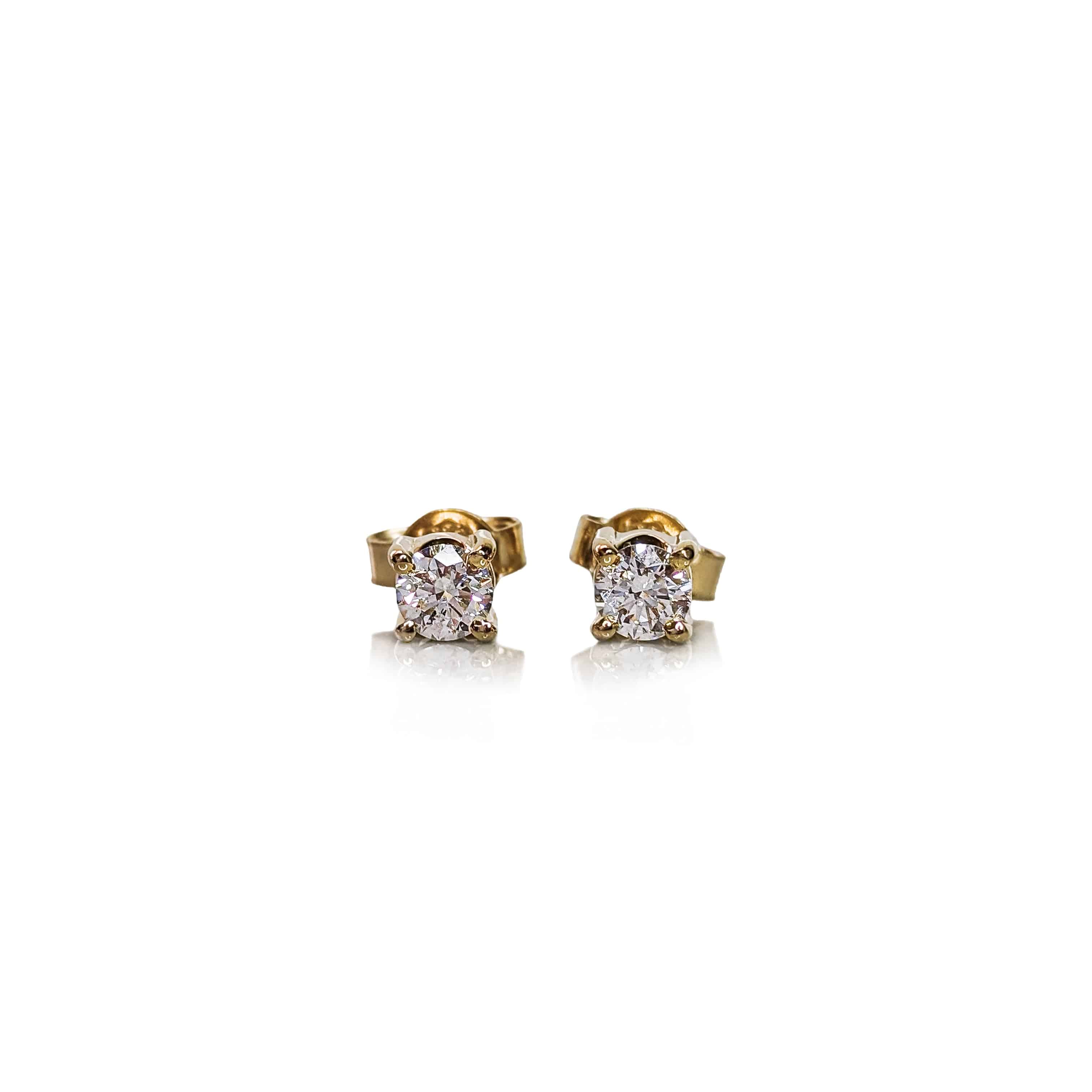 Classic Diamond Studs - Image 2
