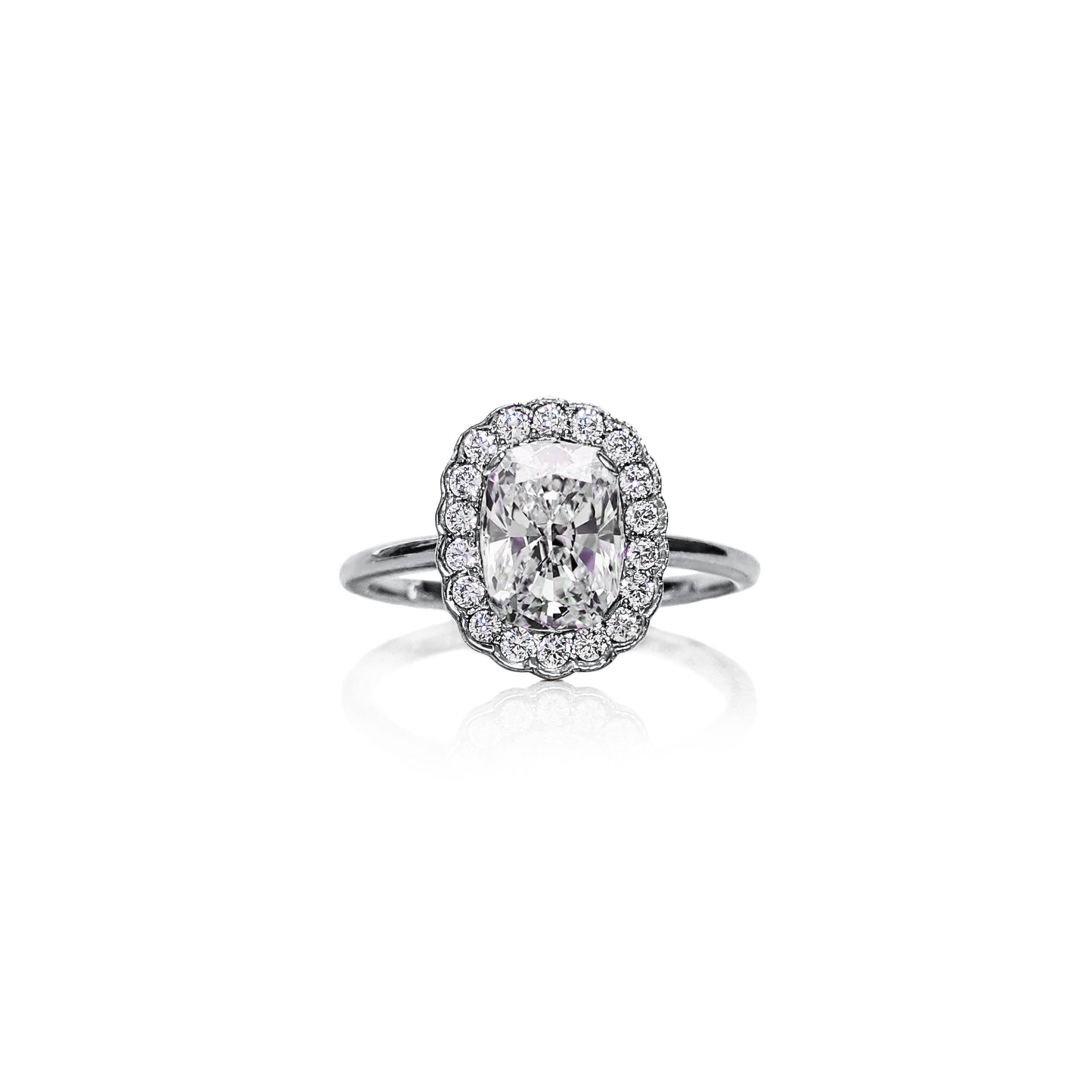 Cushion Diamond Engagement Ring - Image 3