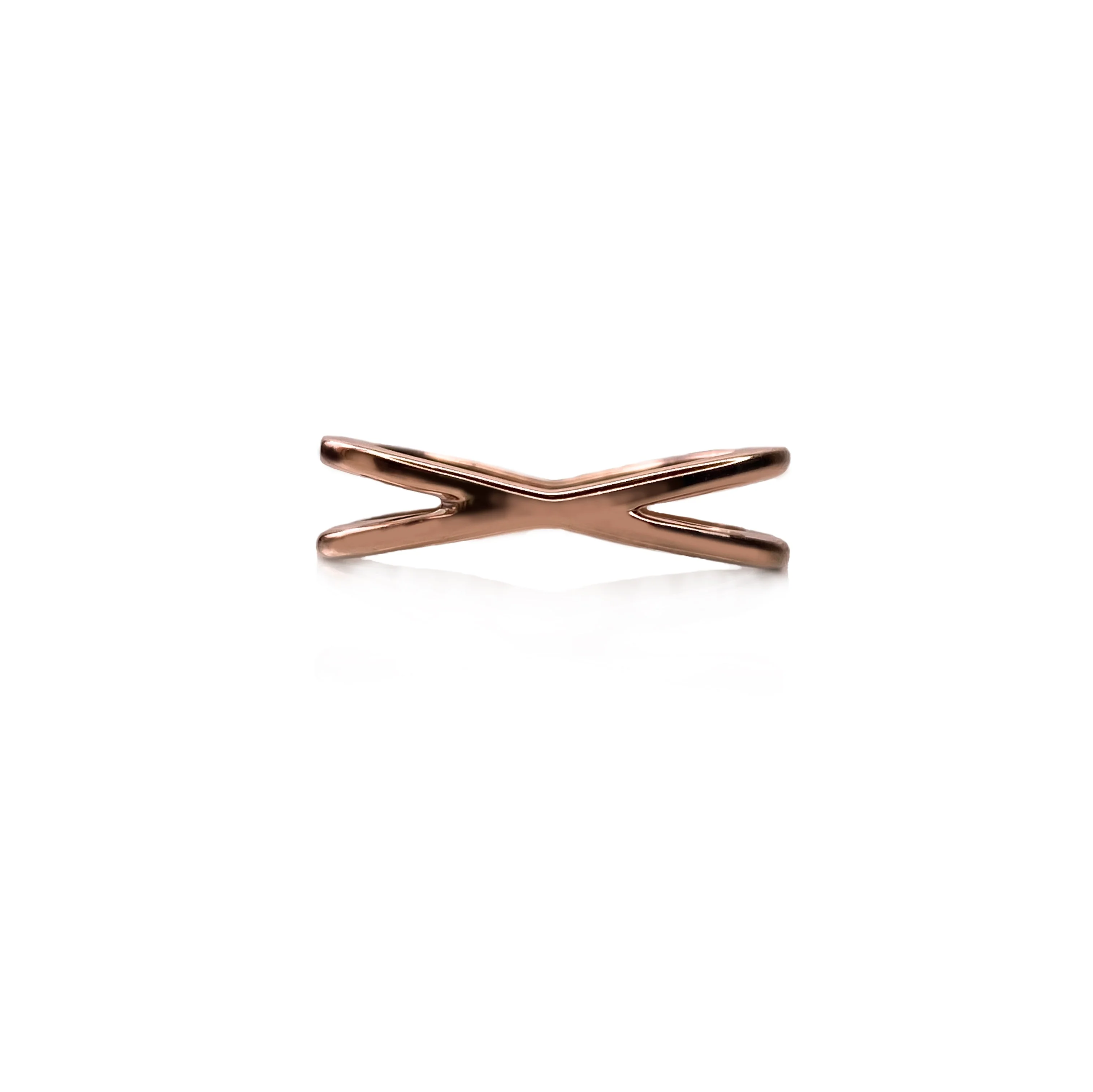 DOUBLE DIAMOND CROSSOVER RING - Image 9