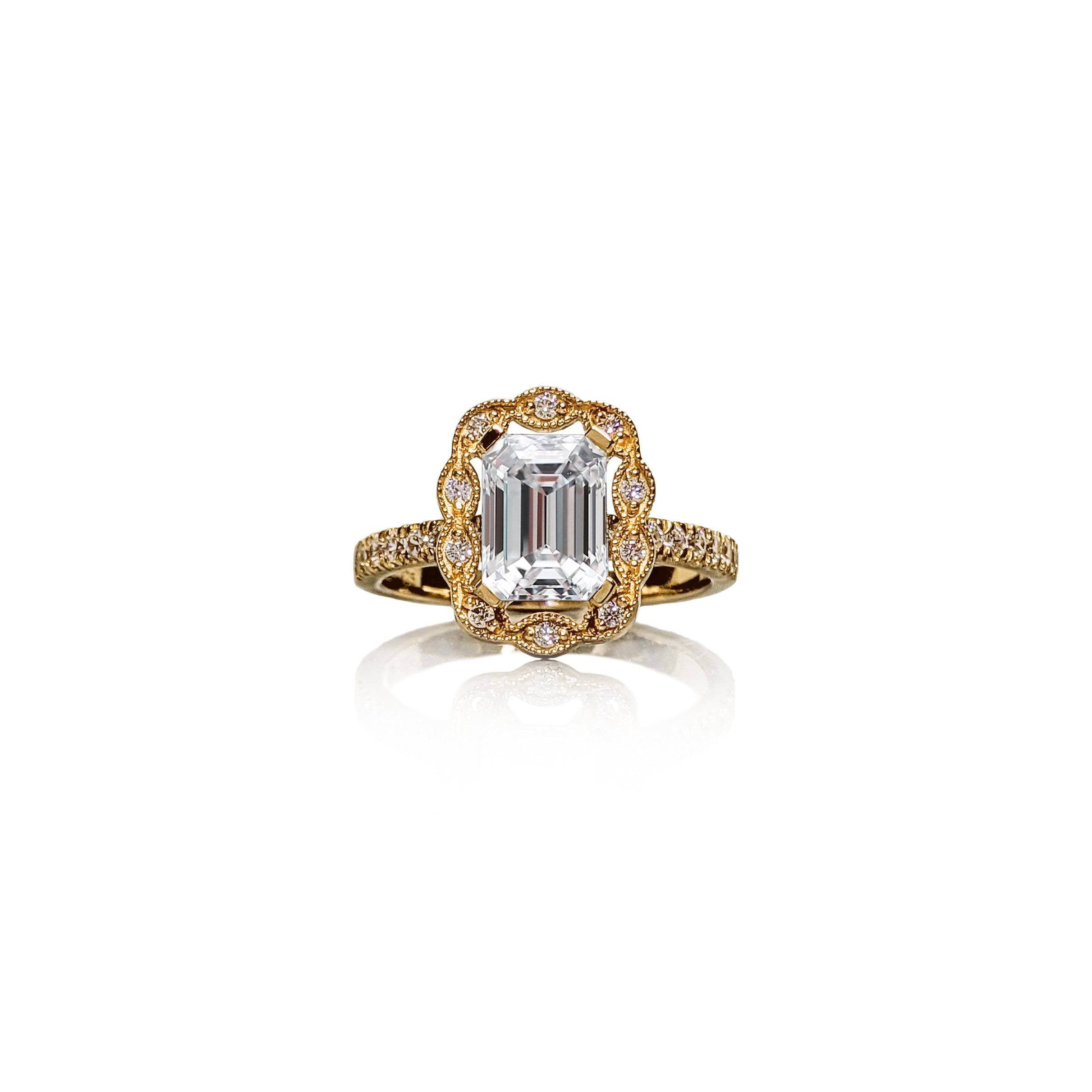 Emerald Leaf Ring - Image 2