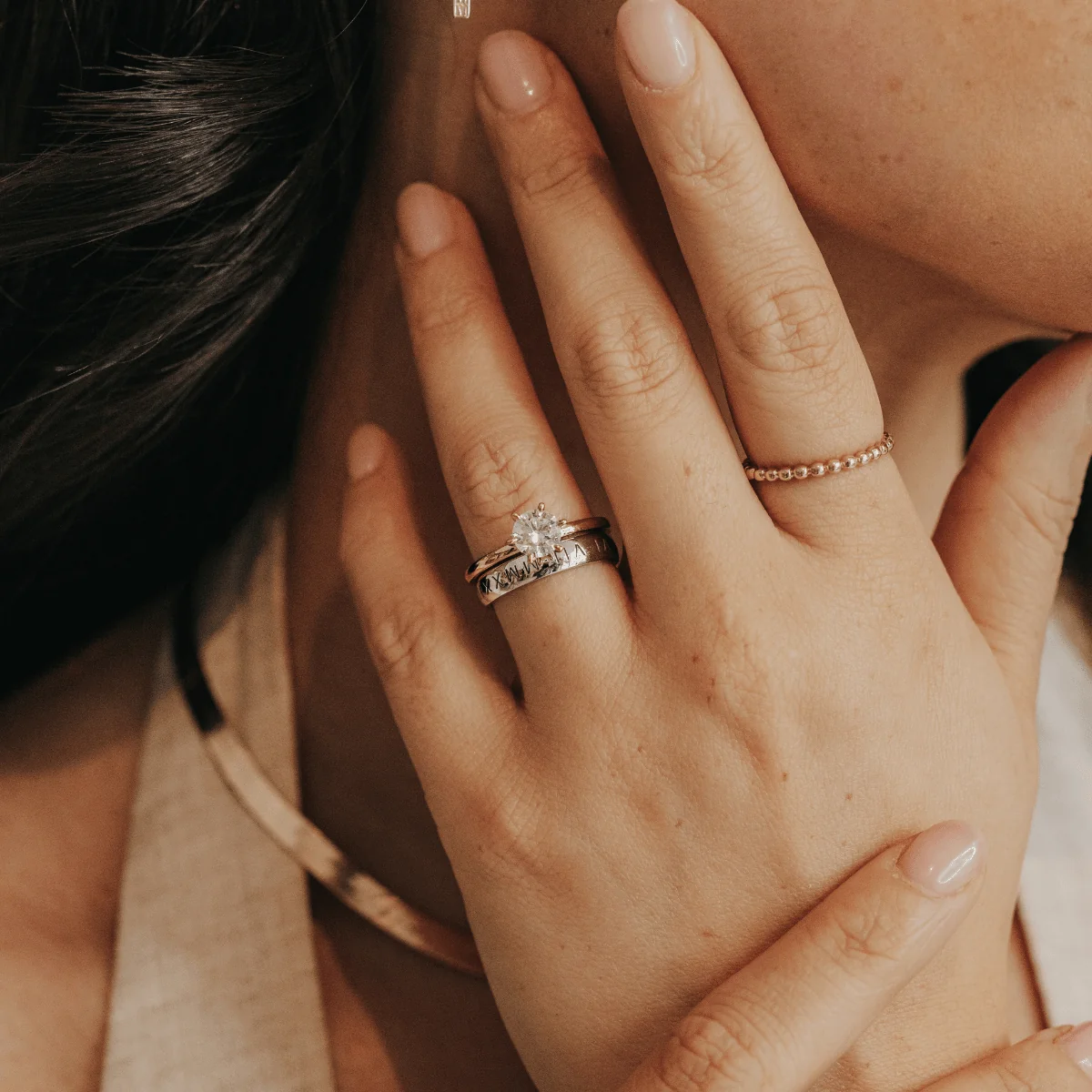 Gigi Round Brilliant Engagement Ring - Image 3
