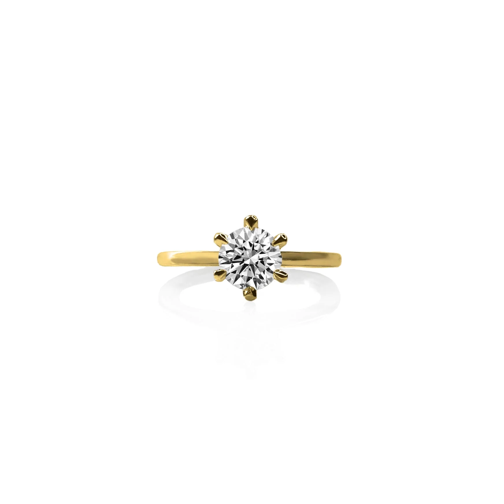 Gigi Round Brilliant Engagement Ring - Image 4