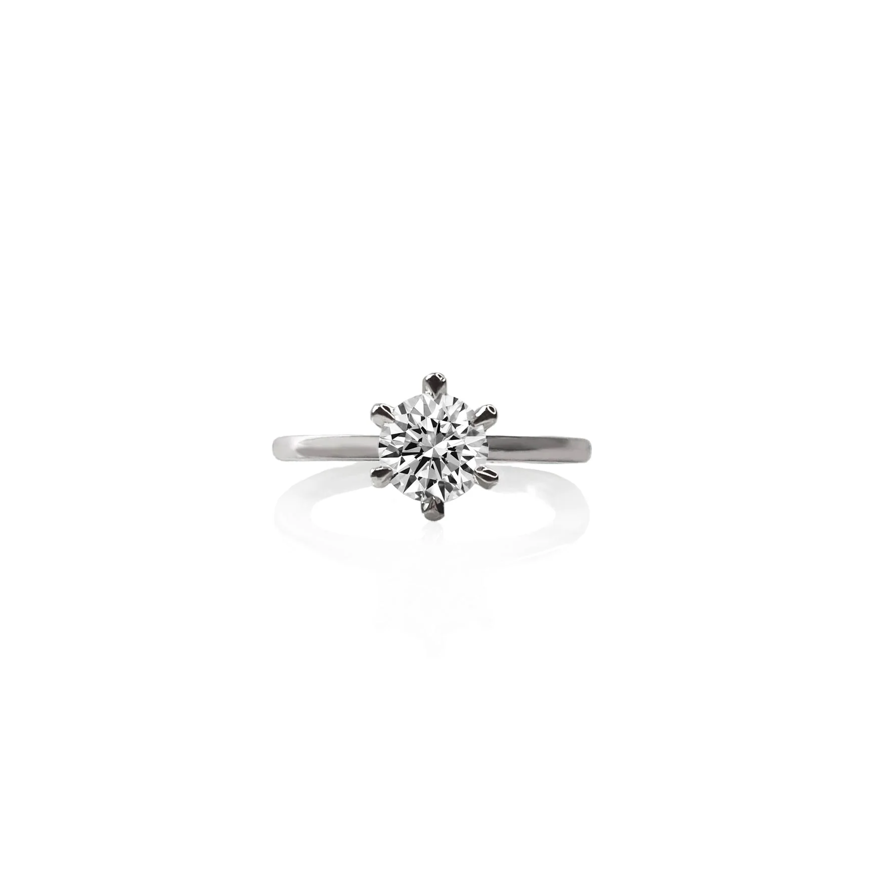 Gigi Round Brilliant Engagement Ring - Image 5