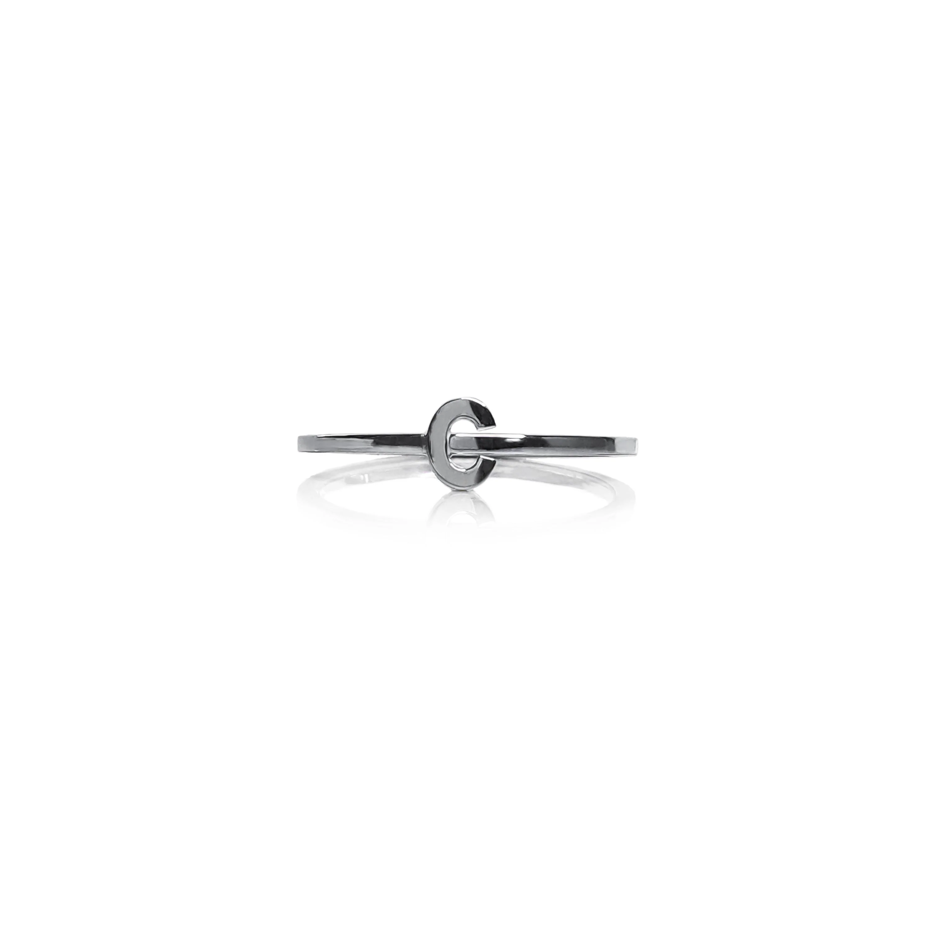 Gold Initial Ring - Image 3