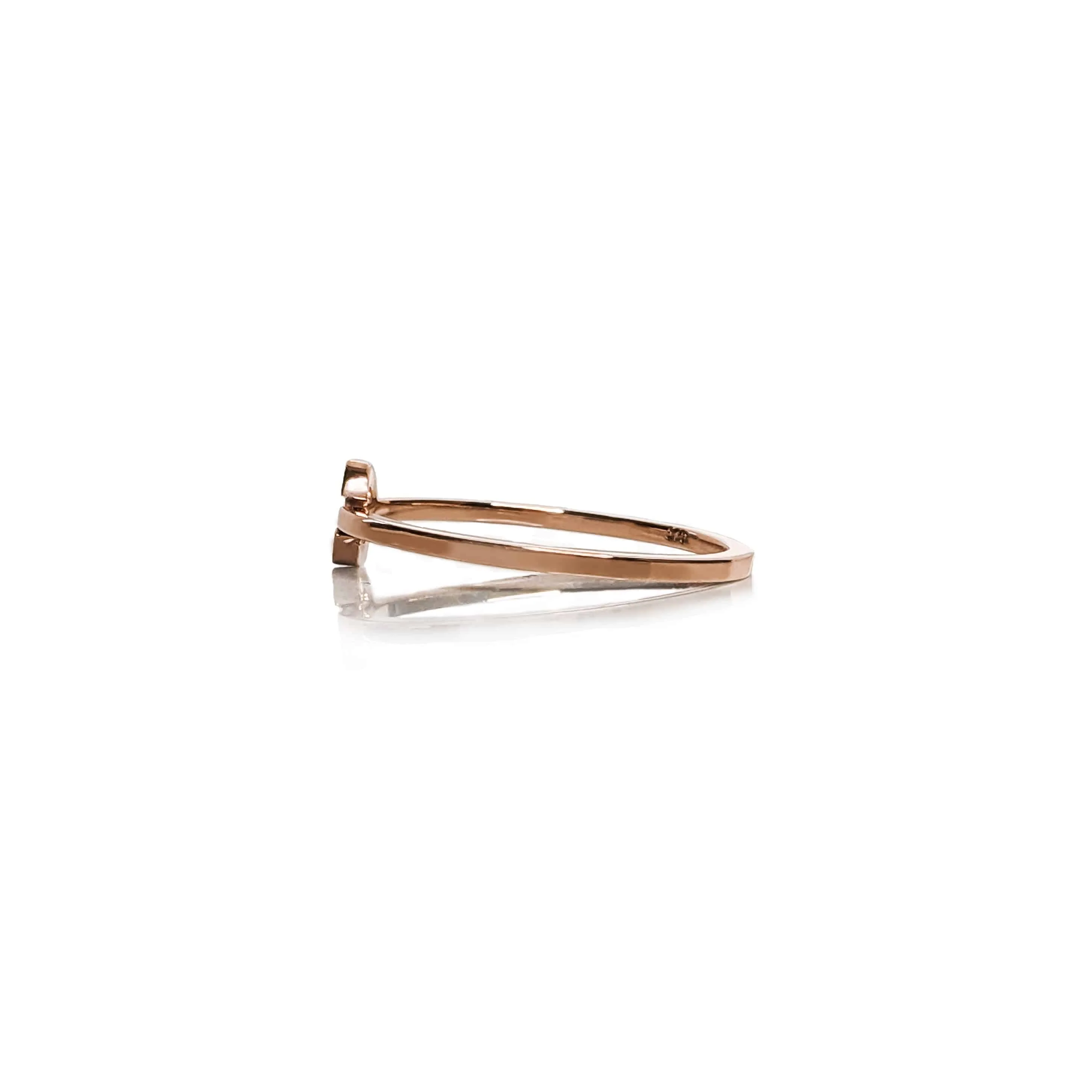 Gold Initial Ring - Image 4