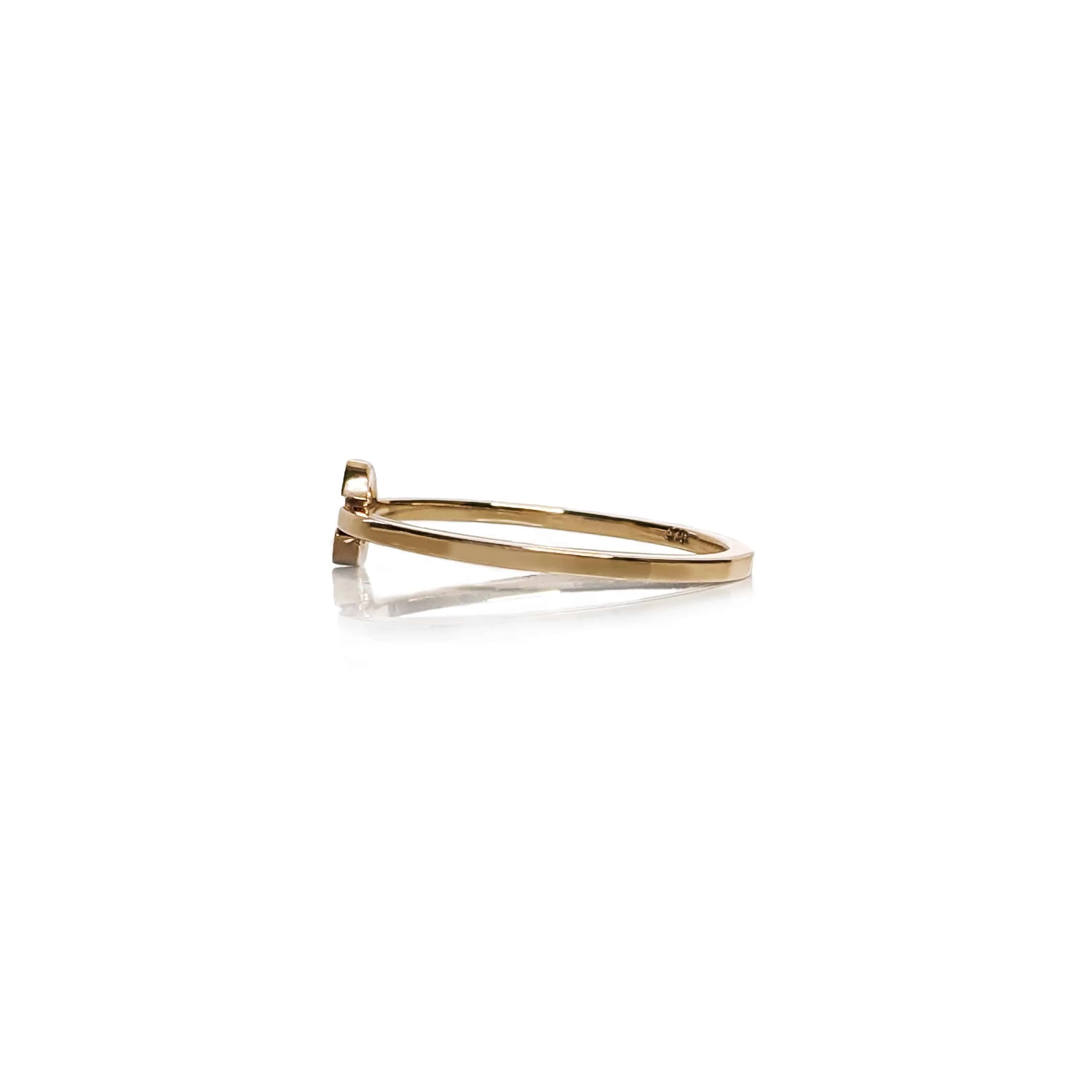 Gold Initial Ring - Image 5