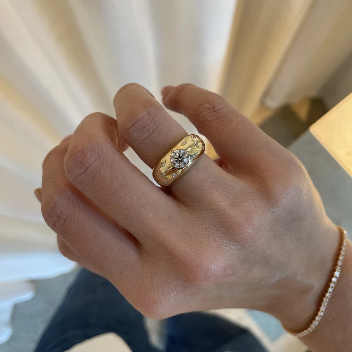 Golden Diamond Ring - Image 3