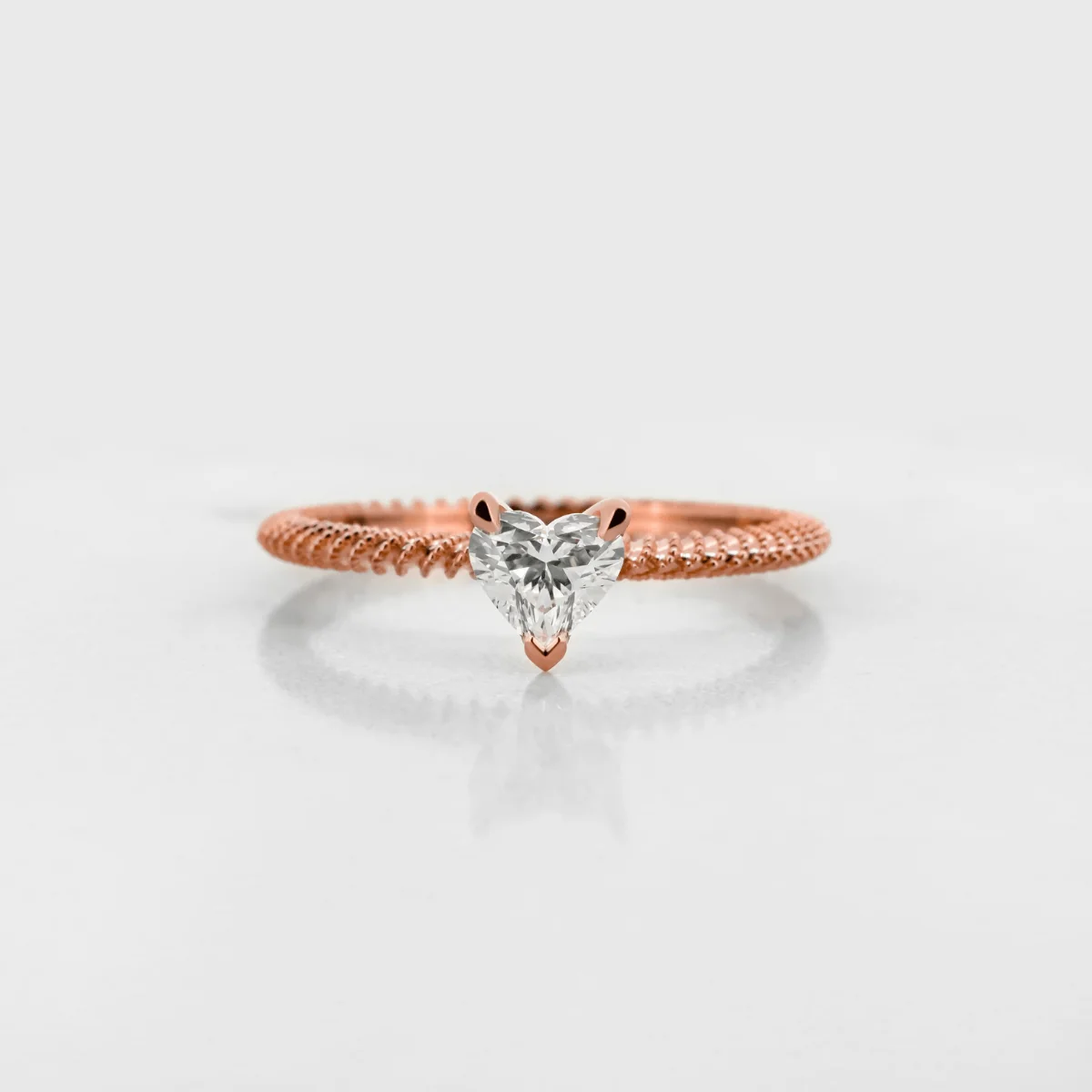 Heart Perlina Engagement Ring
