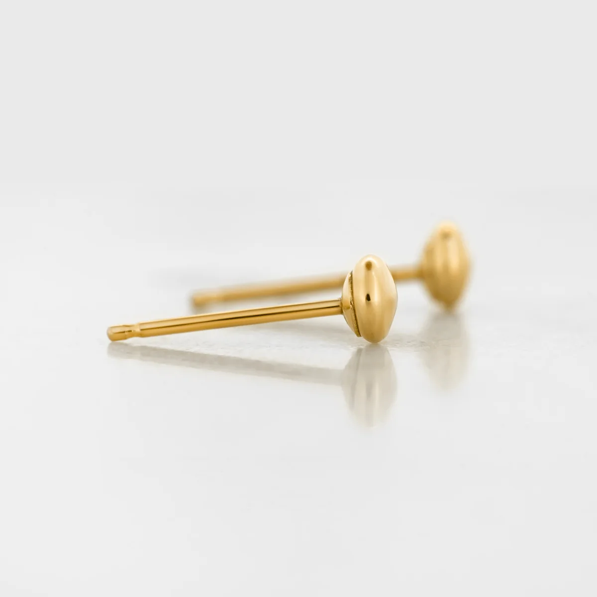 Mini Round Stud Earrings - Image 3