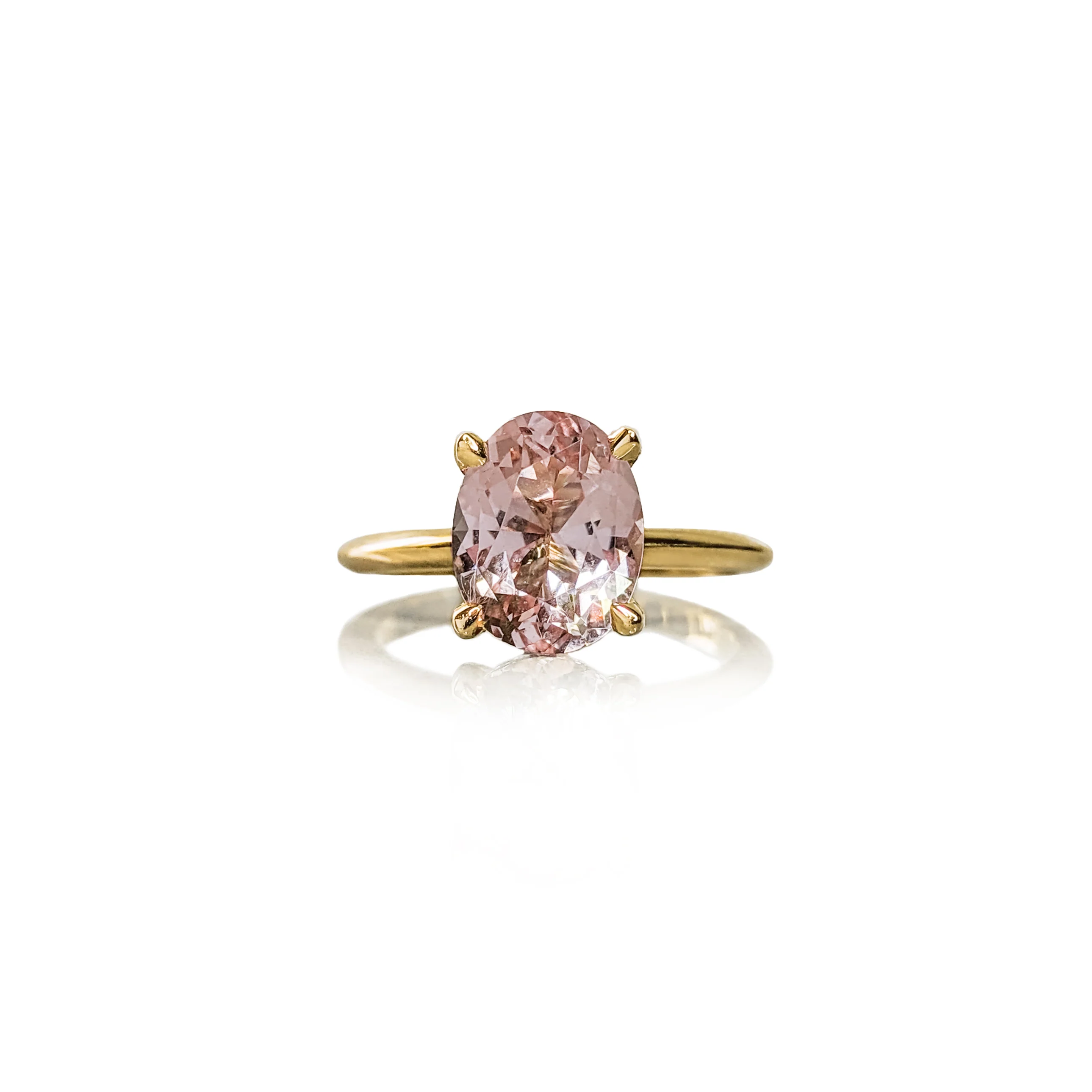 Morganite Oval Elegance Ring - Image 3
