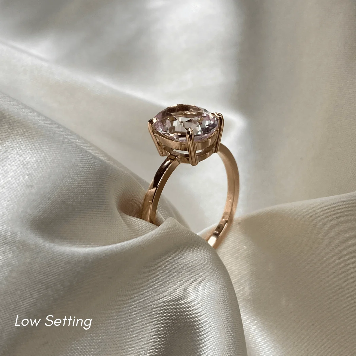 Morganite Oval Elegance Ring - Image 5