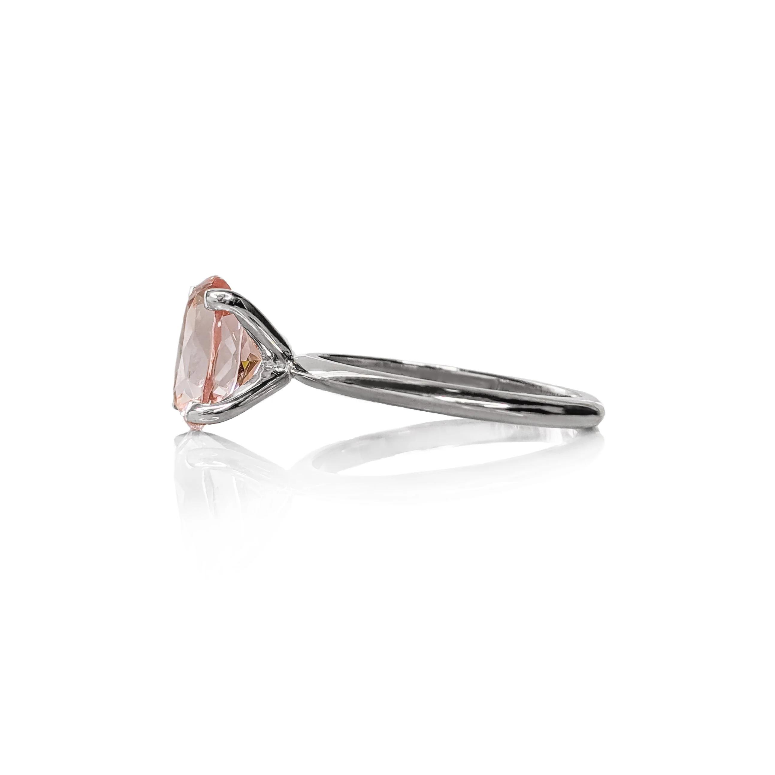Morganite Oval Elegance Ring - Image 8