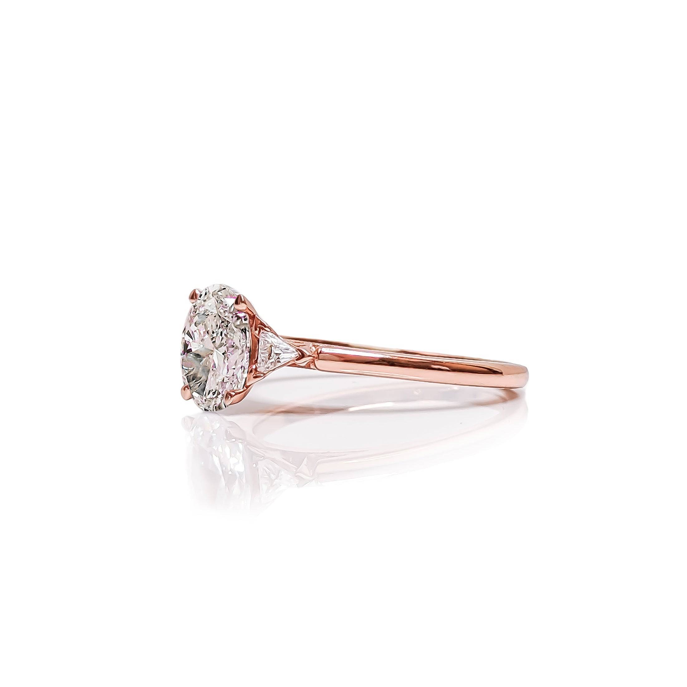 Oval Diamond Engagement Ring - Image 4