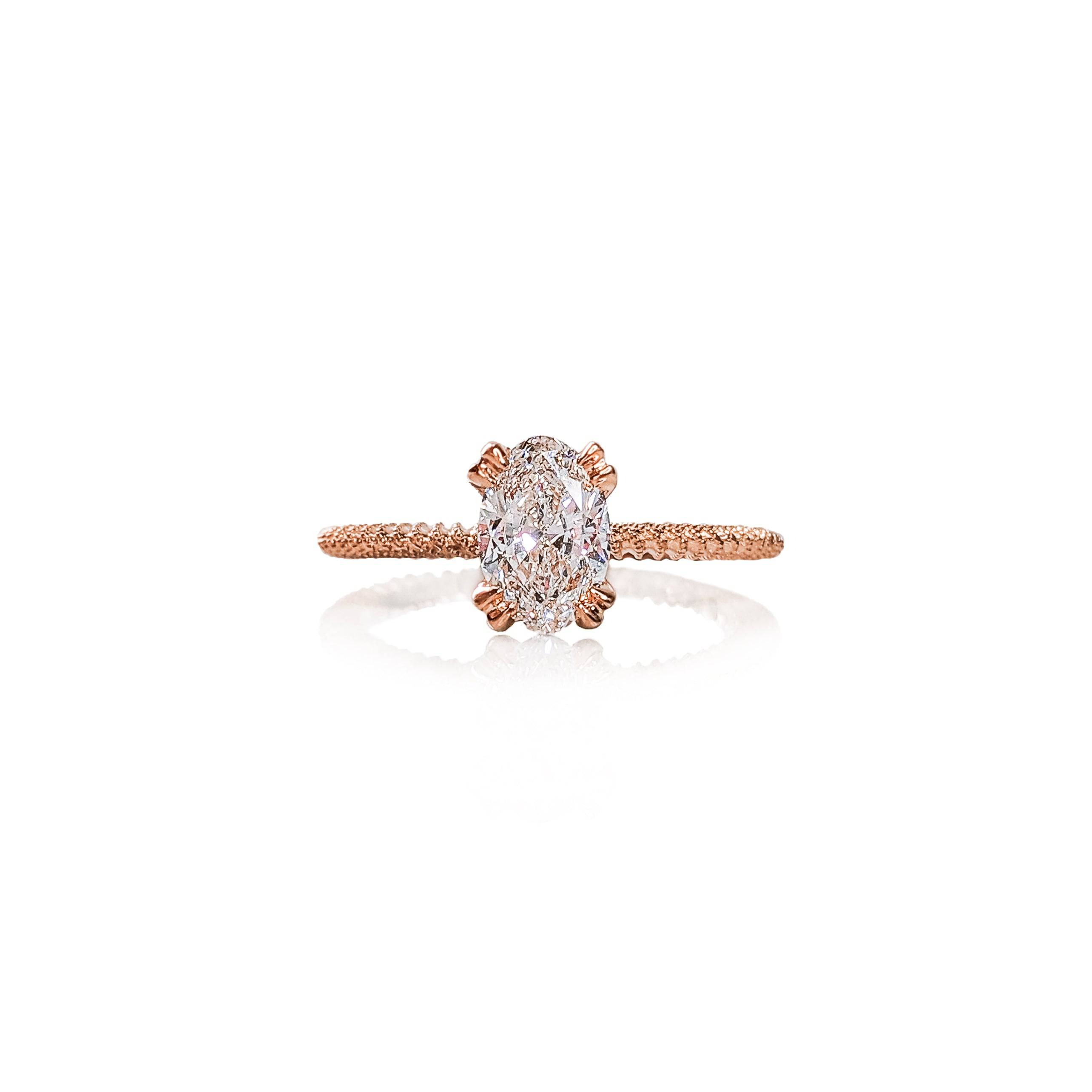 Oval Perlina Engagement Ring - Image 2