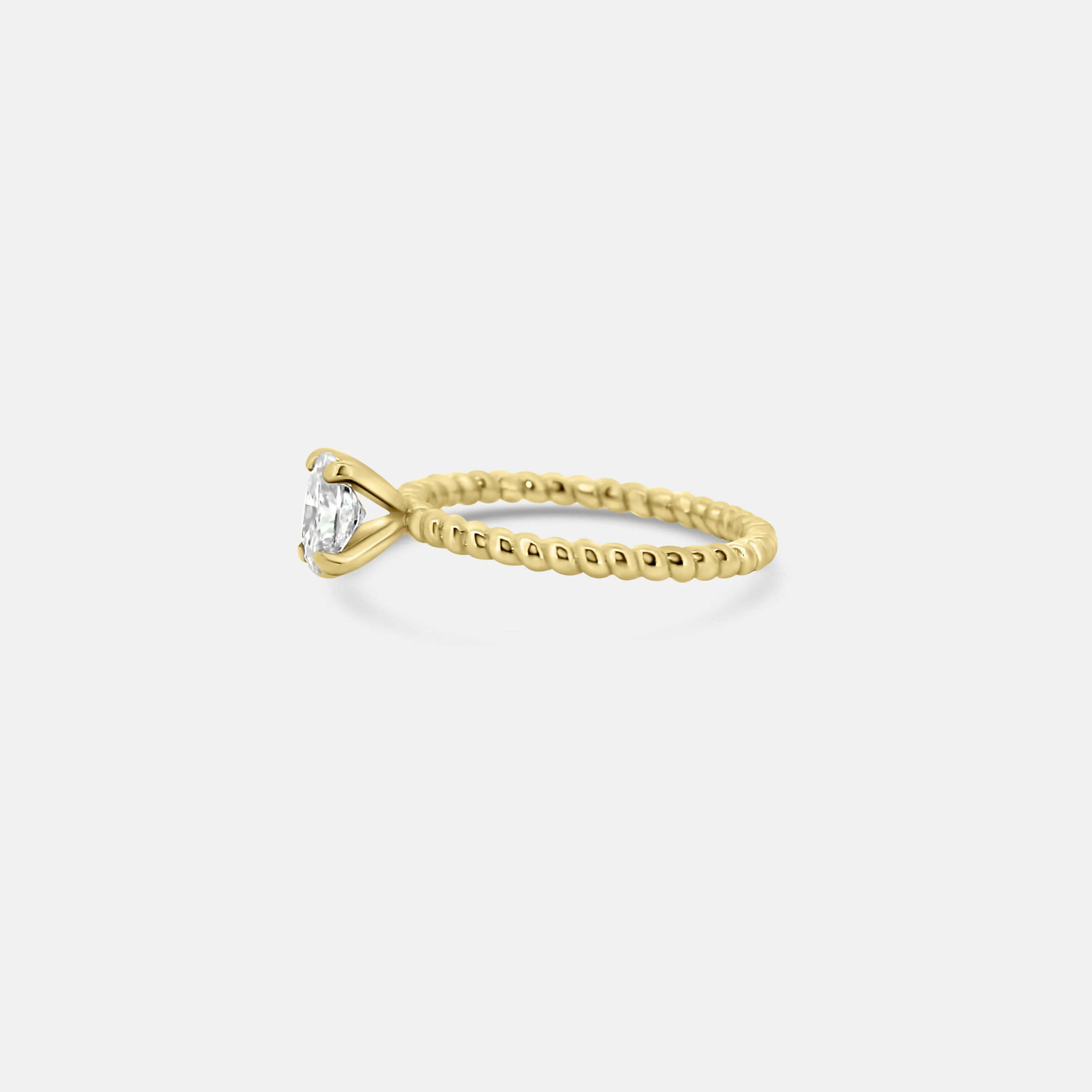 OVAL TWIST ROPE ENGAGEMENT RING - Image 3