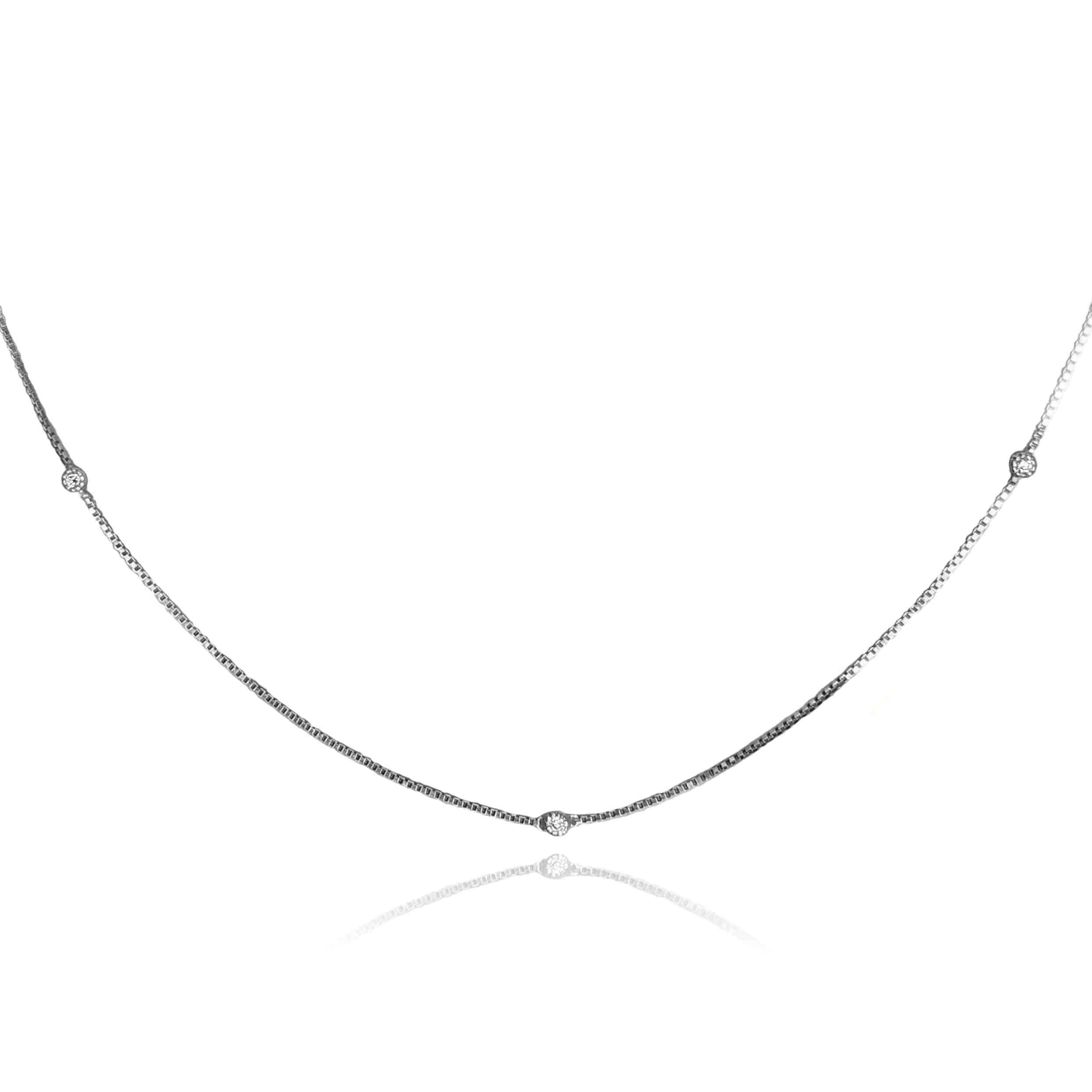 Petite Diamond Necklace - Image 3