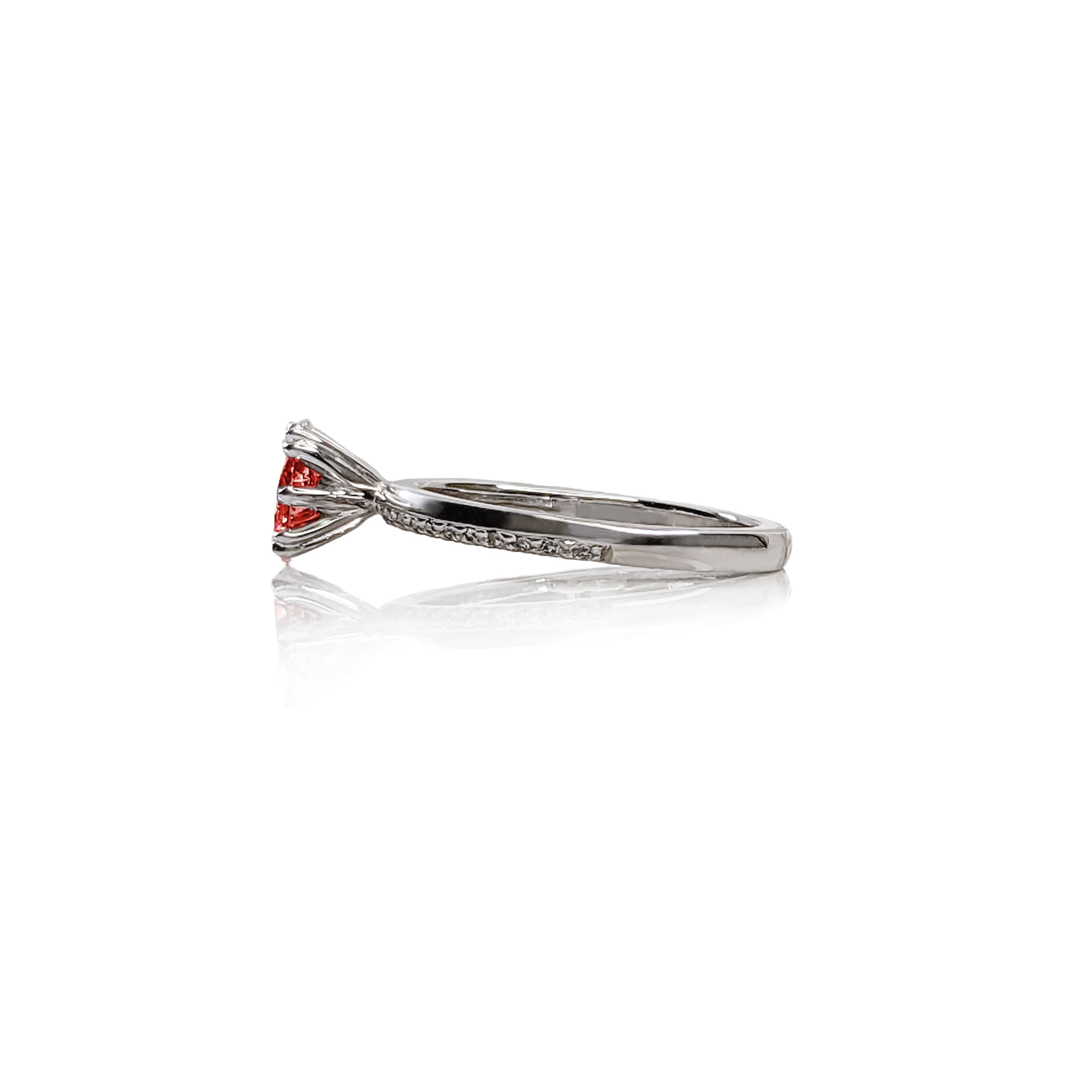 Ruby Oval Vino Engagement Ring - Image 7