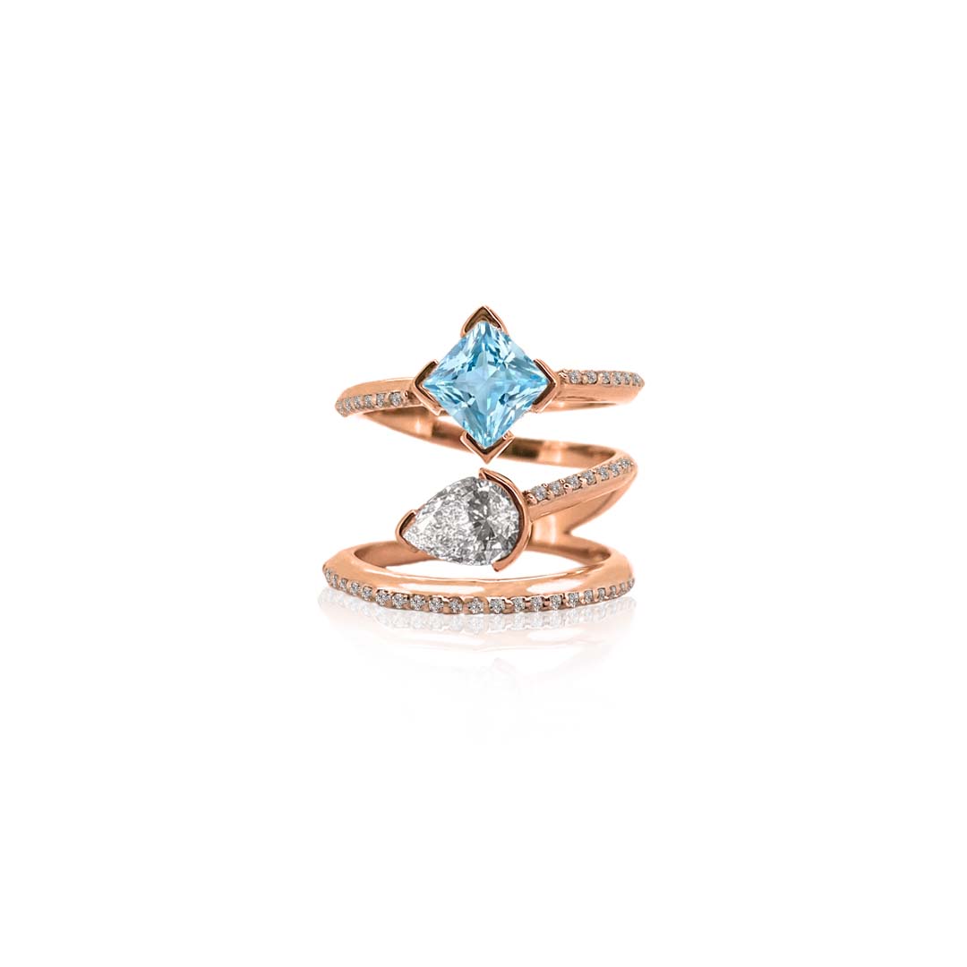 TRE ONDE ENGAGEMENT RING - Image 5