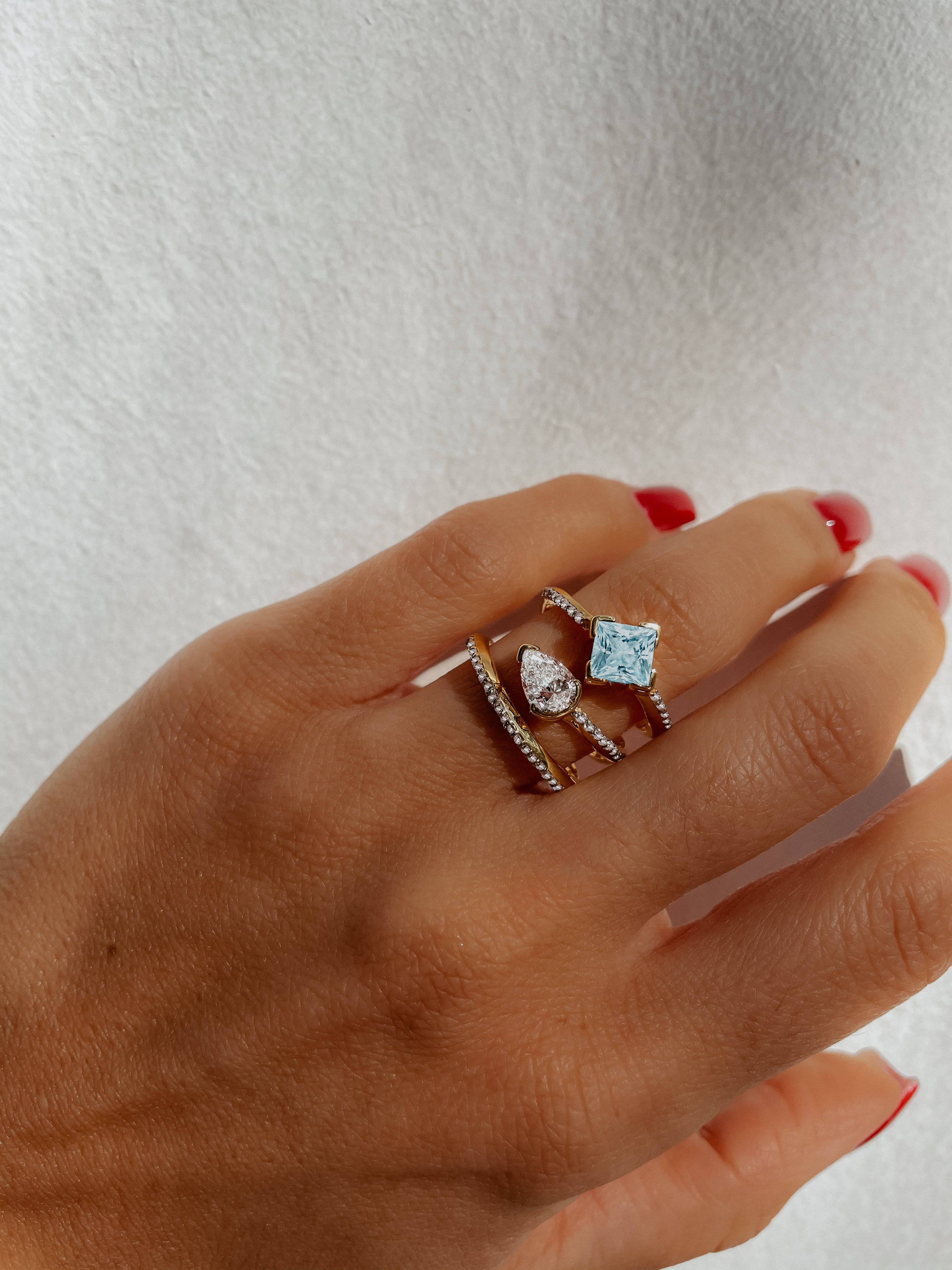 TRE ONDE ENGAGEMENT RING - Image 6