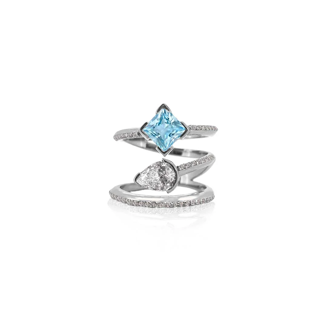 TRE ONDE ENGAGEMENT RING - Image 8