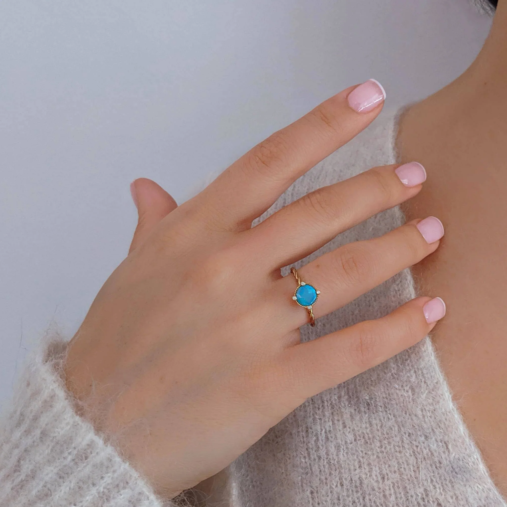 Twisted Opal Ring - Image 3